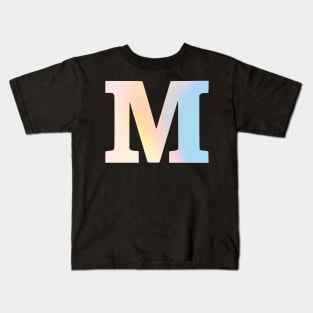 The Letter M Rainbow Design Kids T-Shirt